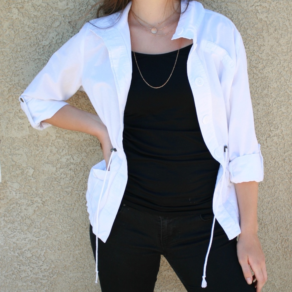 Cute white coat from French Cuff